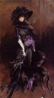 Giovanni Boldini - Portrait of the Marchesa Luisa Casati, with a Greyhound